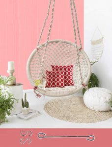 Cotton rope woven swing