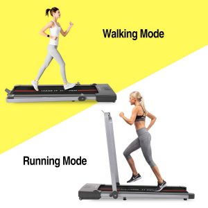 Motorized walking and jogging treadmill