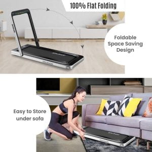 Easy to store under desk treadmill